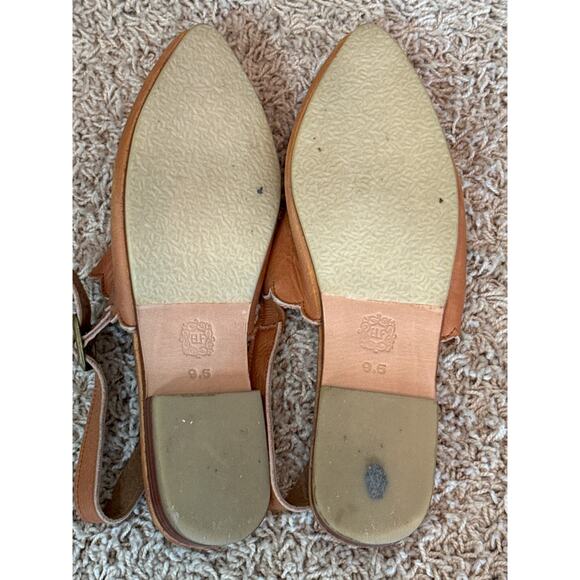 Bali ELF Mangrove Leather Slingback Flats Tan Size 9.5 - Picture 7 of 8
